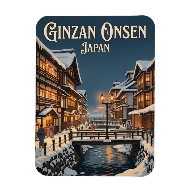 Ginzan Onsen Japan Magnet (Vertikal)
