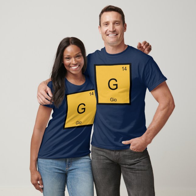 Gio Name Chemistry Element Periodic Table T-Shirt (Unisex)