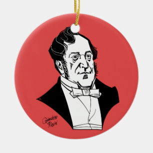 Gioachino Rossini Keramik Ornament