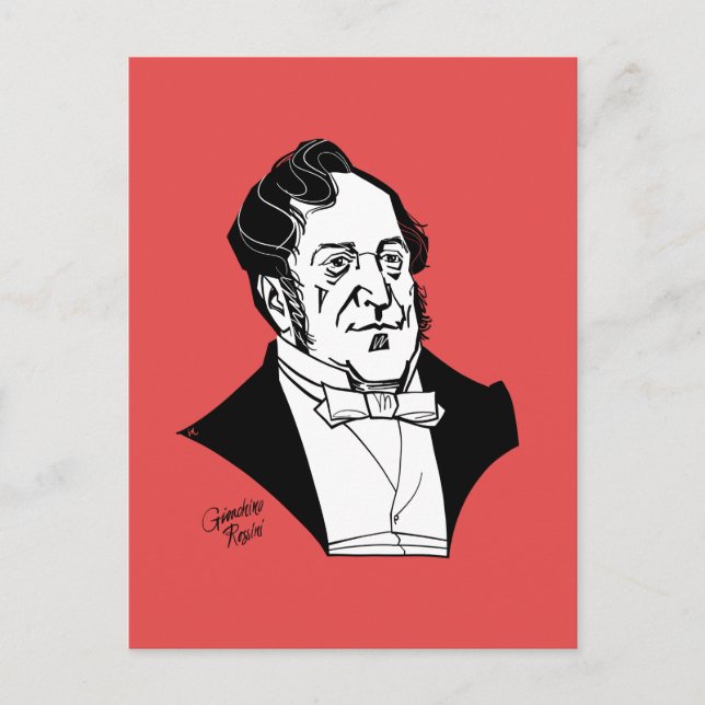 Gioachino Rossini Postkarte (Vorderseite)