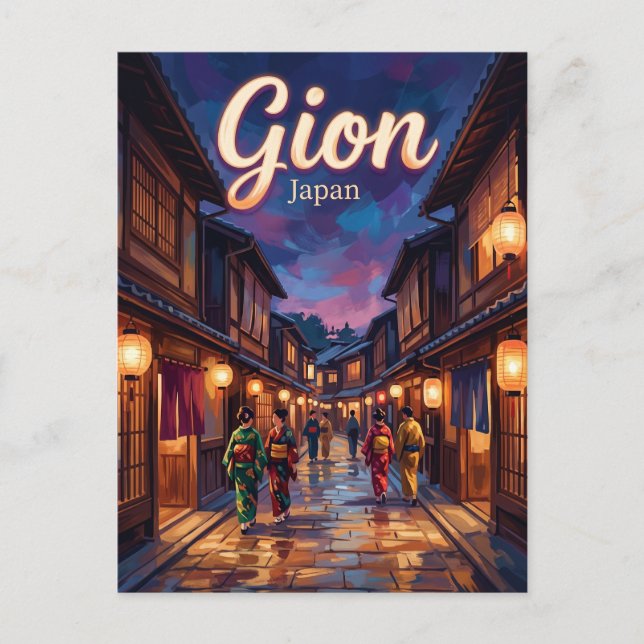 Gion Japan Postkarte (Vorderseite)