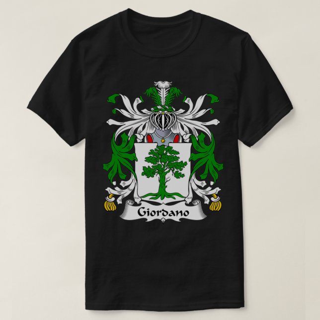 Giordano Coat of Arms Familienwappen T-Shirt (Design vorne)