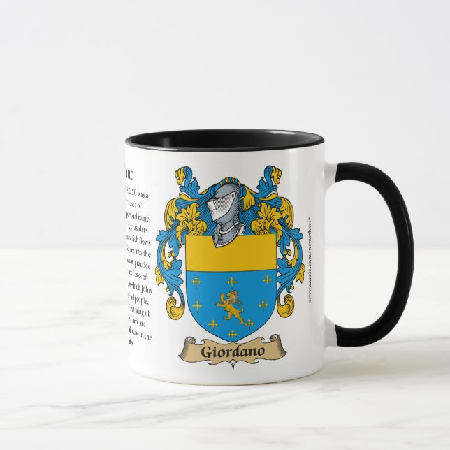 Giordano-Familien-Wappen Tasse (Rechts)