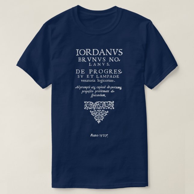 Giordano Italienischer Philosoph Freier Denker T-Shirt (Design vorne)