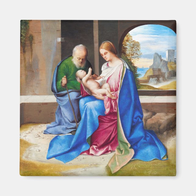 Giorgione Die Heilige Familie (1500) Magnet (Vorne)