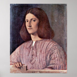 Giorgione - Portrait eines jungen Mannes Poster