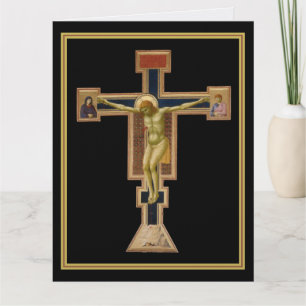 Giotto-Kreuzigung circa 1290 - 1295 Beileidskarte. Dankeskarte