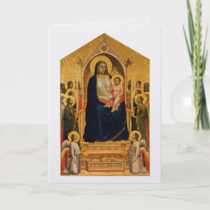 Giotto Ognissanti ( Allerheiligen) Madonna Maestà, Karte