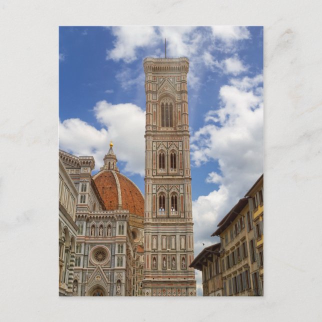 Giotto's Bell Tower in Florenz, Italien Postkarte (Vorderseite)