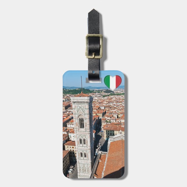 Giotto's Campanile - Florenz, Toskana, Italien Gepäckanhänger (Vorderseite vertikal)