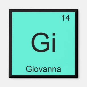 Giovanna Name Chemie Element Periodensystem Magnet