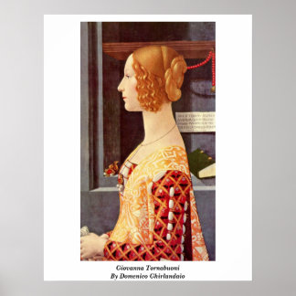 Giovanna Tornabuoni von Domenico Ghirlandaio Poster
