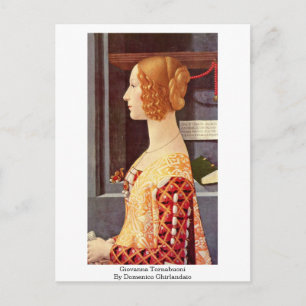 Giovanna Tornabuoni von Domenico Ghirlandaio Postkarte
