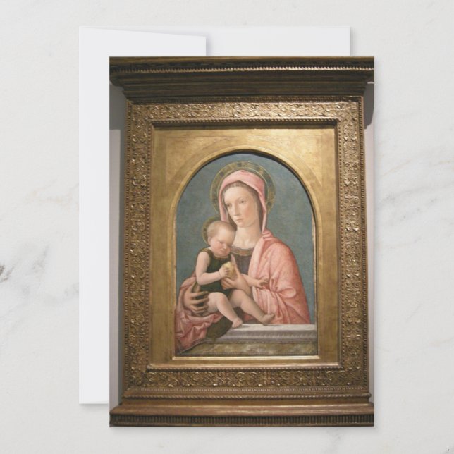 Giovanni Bellini - Madonna and Baby Einladung (Vorderseite)