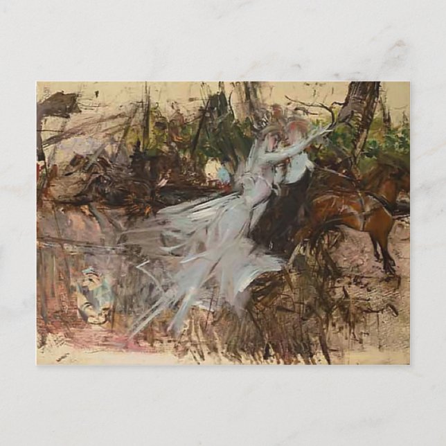 Giovanni Boldini - Ein Sommernachtstraum Postkarte (Vorderseite)