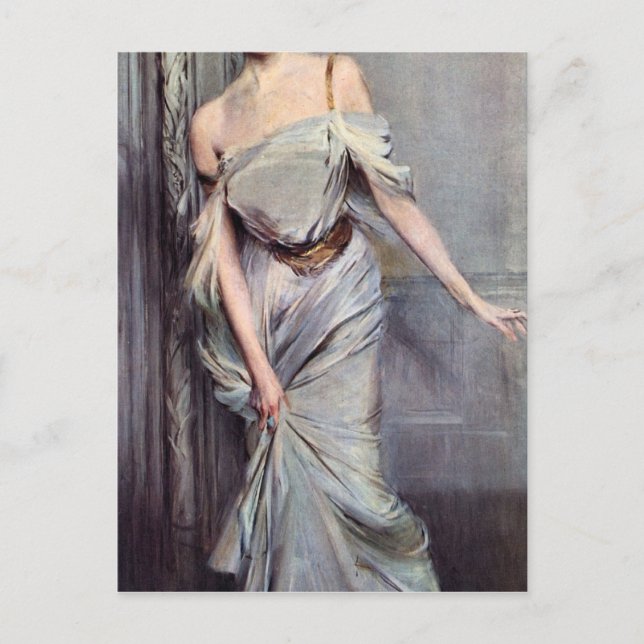 Giovanni Boldini - Frau Charles Max Postkarte (Vorderseite)