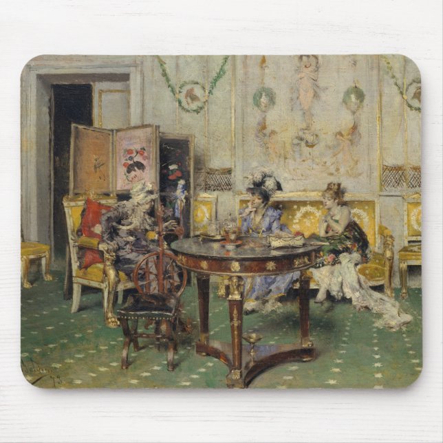 Giovanni Boldini - Gossip Mousepad (Vorne)