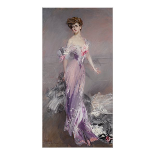 Giovanni Boldini Portrait von Frau Howard-Johnston Poster (Vorderseite)