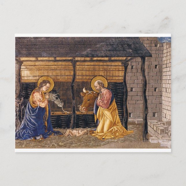 Giovanni_Di_Francesco_Del_Cervelliera_-_Nativity_a Postkarte (Vorderseite)