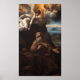 Giovanni Lanfranco - St Conrad Confalonieri - 1618 Poster