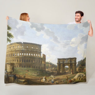 Giovanni Paolo Panini Blick auf das Kolosseum Fleecedecke