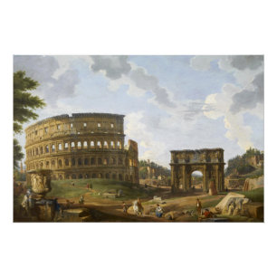 Giovanni Paolo Panini Blick auf das Kolosseum Poster