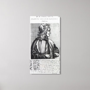 Giovanni Pico della Mirandola, von Leinwanddruck