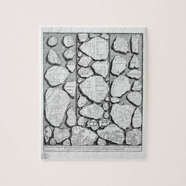 Giovanni Piranesi-Karte von altem Rome&Forma Urbis (Vertikal)