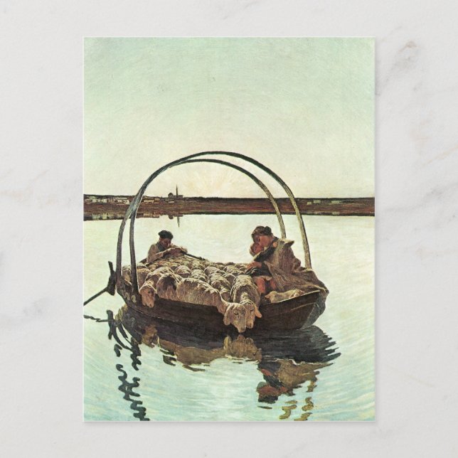 Giovanni Segantini - Ave Maria Postkarte (Vorderseite)