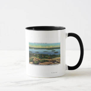 Gipfel-Ansicht Cadillacs Mt des Bar-Hafens Tasse