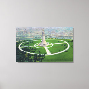 Gipfel-Ansicht des MA-Staats-Denkmal-Leuchtfeuers Leinwanddruck