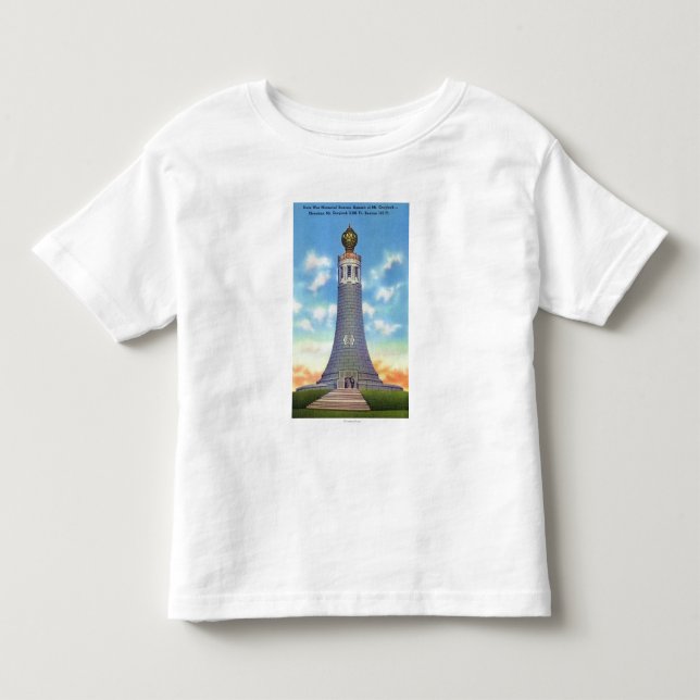 Gipfel-Ansicht des Staats-Kriegs-Denkmals Kleinkind T-shirt (Vorderseite)
