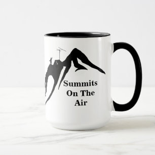 Gipfel auf der Luft-Schinken-Radio-Tasse fertigen Tasse