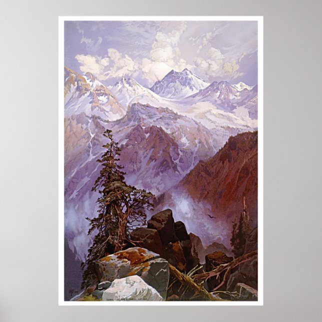 Gipfel der Sierras Poster (Vorne)