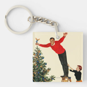 Gipfel des Baumes Schlüsselanhänger