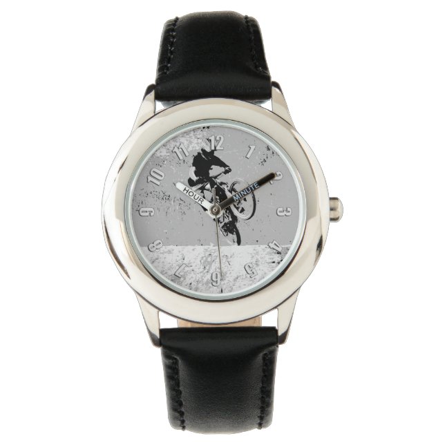 Gipfel des Berges - Mountain Biker Armbanduhr (Vorderseite)