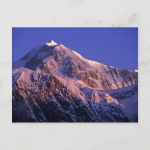 Gipfel des Denali-Gipfels Mt. McKinley) bei Postkarte
