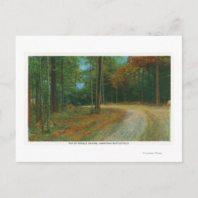 Gipfel des mittleren Ravins auf dem Schlachtfeld v Postkarte (Vorderseite)