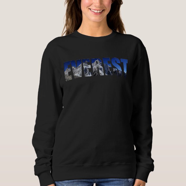 Gipfel des Mount Everest Sweatshirt (Vorderseite)