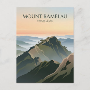 Gipfel des Mount Ramelau Timor-Leste Postkarte