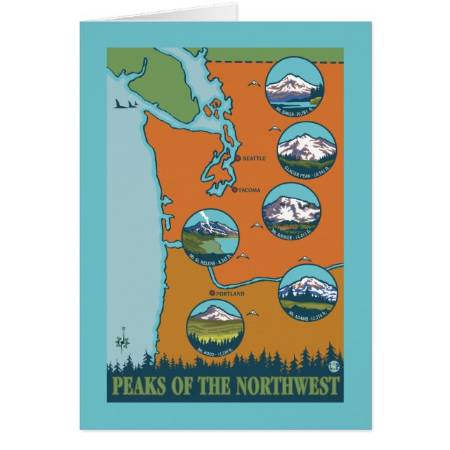 Gipfel des Nordwestens - 5 verschiedene Berge (Vorne)