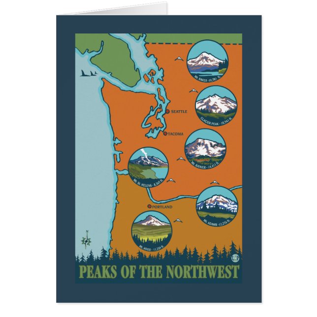 Gipfel des Nordwestens - 5 verschiedene Berge (Vorne)