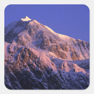 Gipfel des Peak McKinley in Denali: Quadratischer Aufkleber