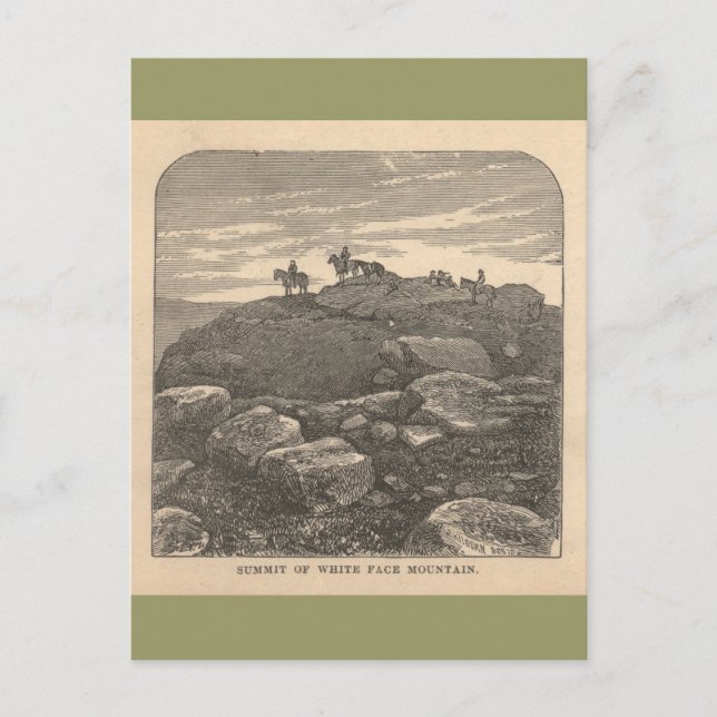 Gipfel des weißen Gesichtsberges Postkarte (Vorderseite)