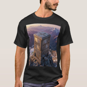 Gipfel erreicht Bergdenkmal - GRIT Disziplin T-Shirt