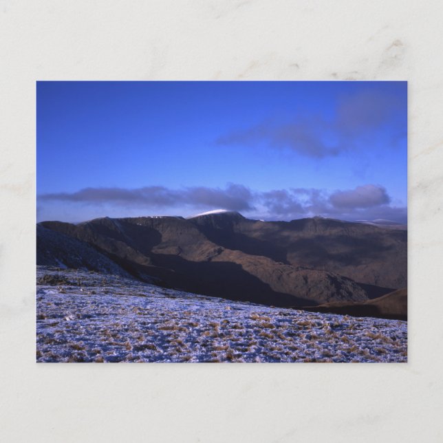 Gipfel Helvellyn von Fairfield Lake District Postkarte (Vorderseite)