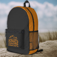 Gipfel Ignorieren Beschwerden Wandern orange Rucks