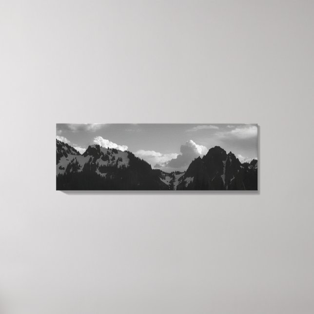 Gipfel und Wolken Leinwanddruck (Vorderseite)