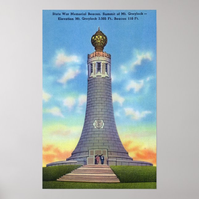 Gipfelansicht der Gedenkstätte des Staat Poster (Vorne)