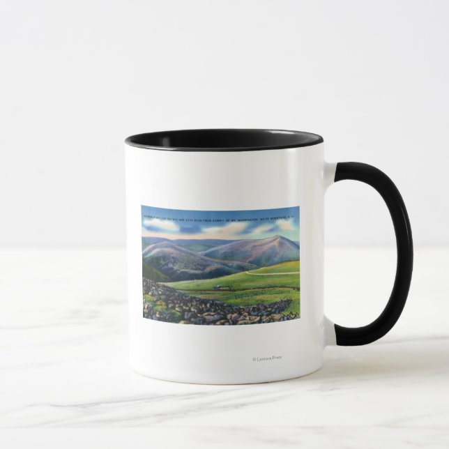 Gipfelansicht der Zahnradbahn, nördliche Spitzen Tasse (Rechts)